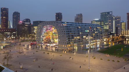 Markthal-tour en kijkje op het dakterras van de oudste wolkenkrabber van Rotterdam